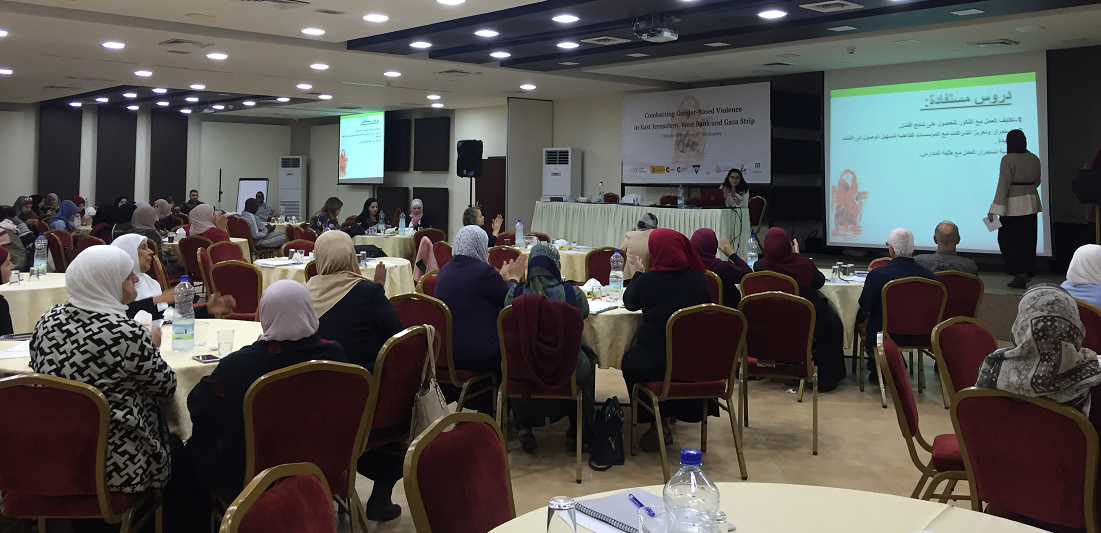 طاقم شؤون المرأة يختتم مشروع مناهضة العنف ضد المرأة